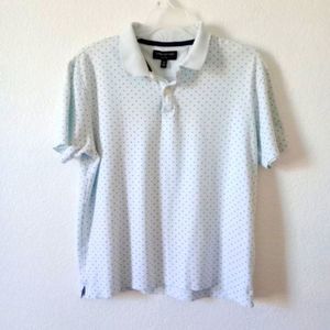 Banana Republic Men's Dress Polo Patterned Short Sleeve Tee size Medium